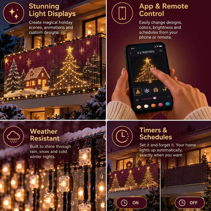 Luminel™ Smart Curtain LED Lights