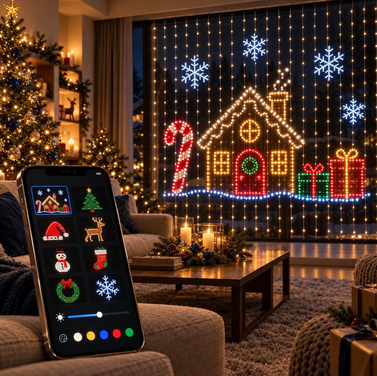 Luminel™ Smart Curtain LED Lights